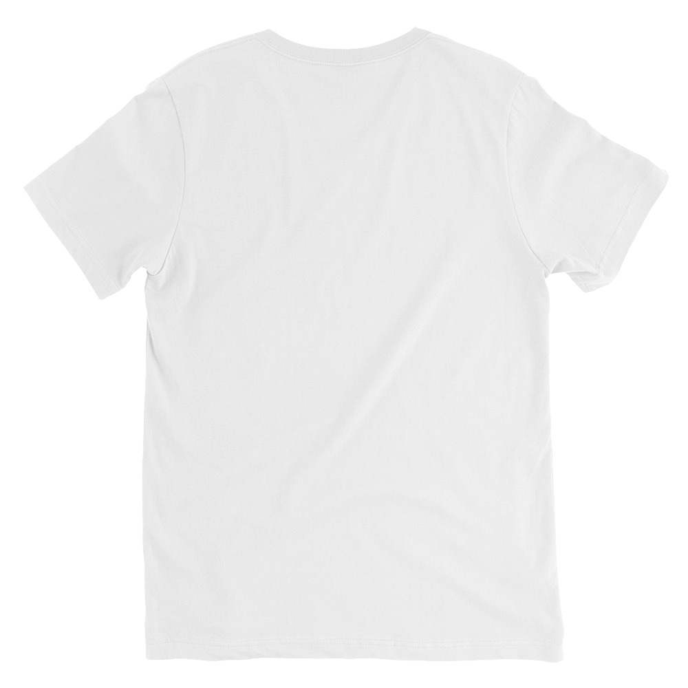 iVibeKicks - Unisex Short Sleeve V-Neck T-Shirt | White - Image 2