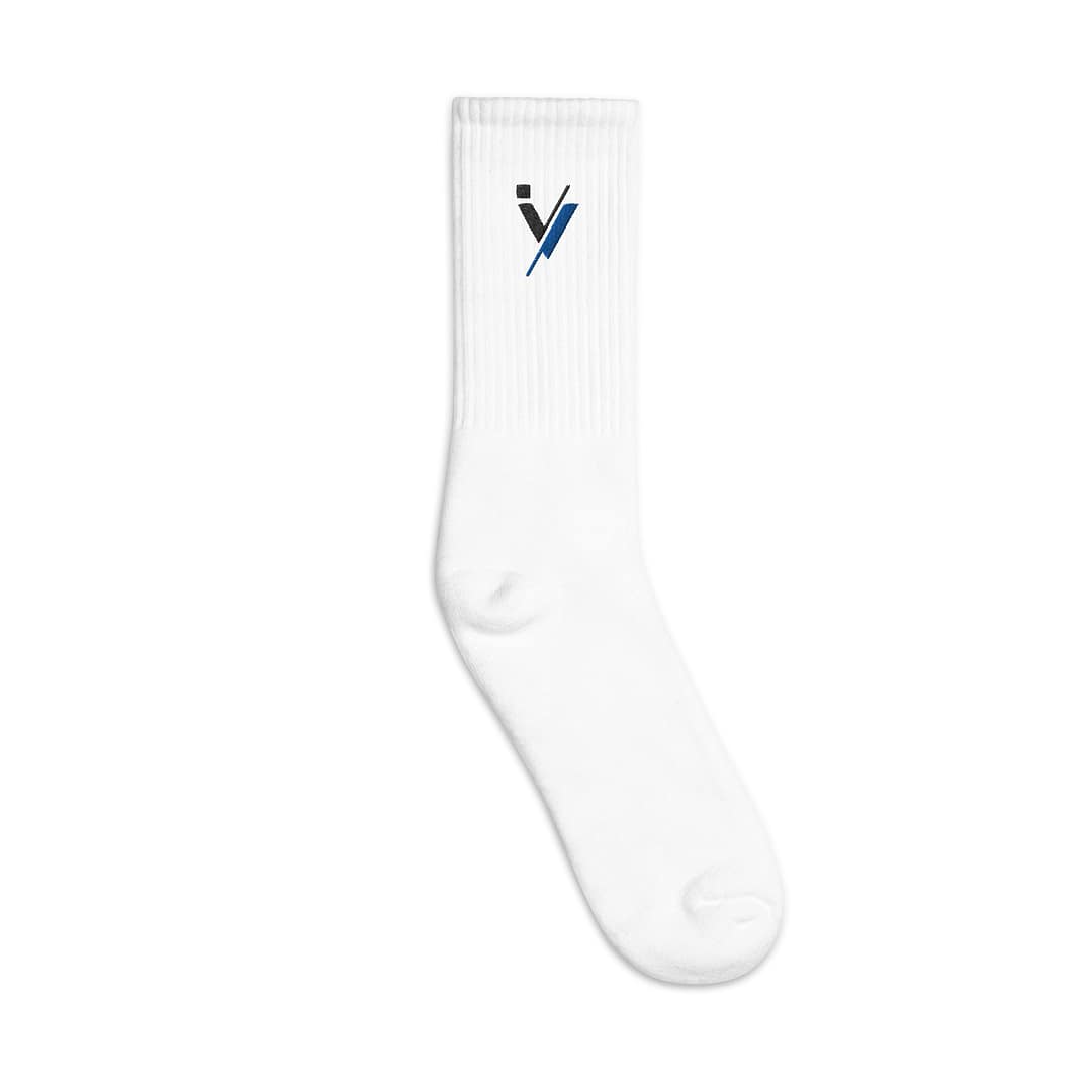 iVibeKicks Embroidered socks - White - Image 2