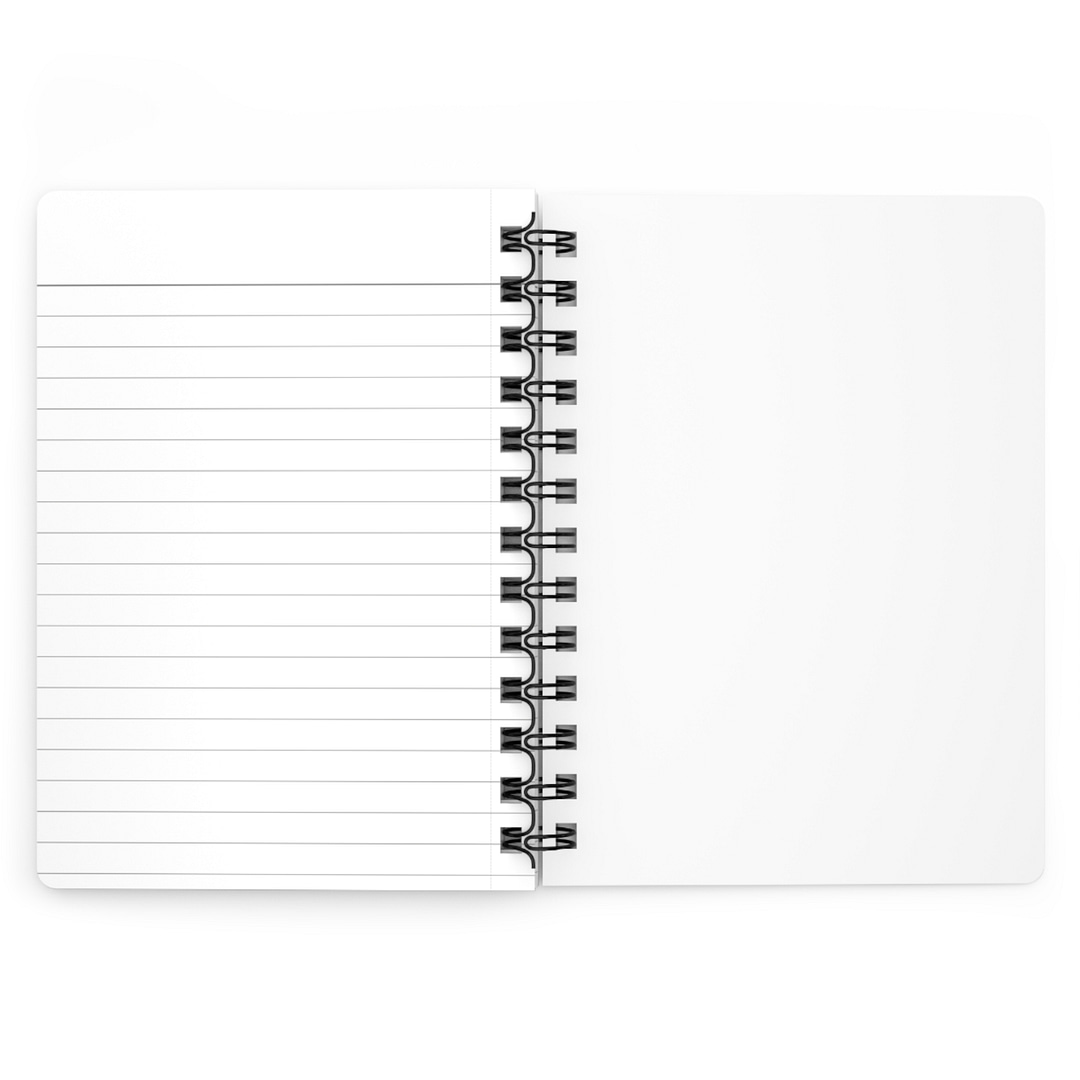 iVibekicks Blue Diagonal Pen Pattern Spiral Notebook — Lined Spiral-Bound Journal - Image 4