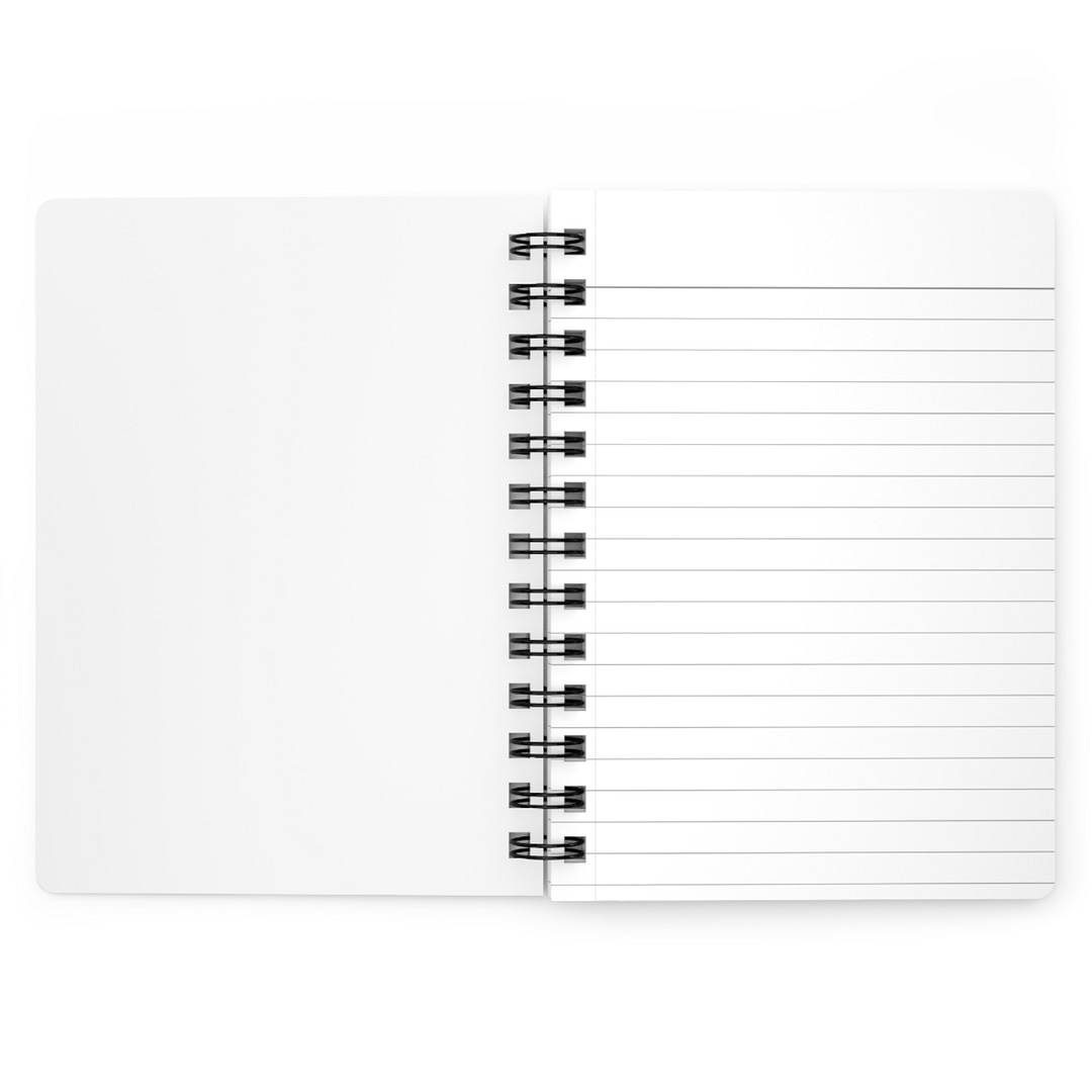 iVibekicks Blue Diagonal Pen Pattern Spiral Notebook — Lined Spiral-Bound Journal - Image 3