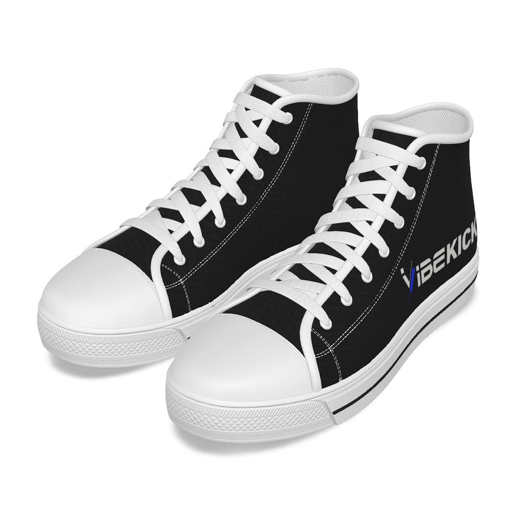 iVibeKicks - Women's Canvas Shoes - Black - Image 4