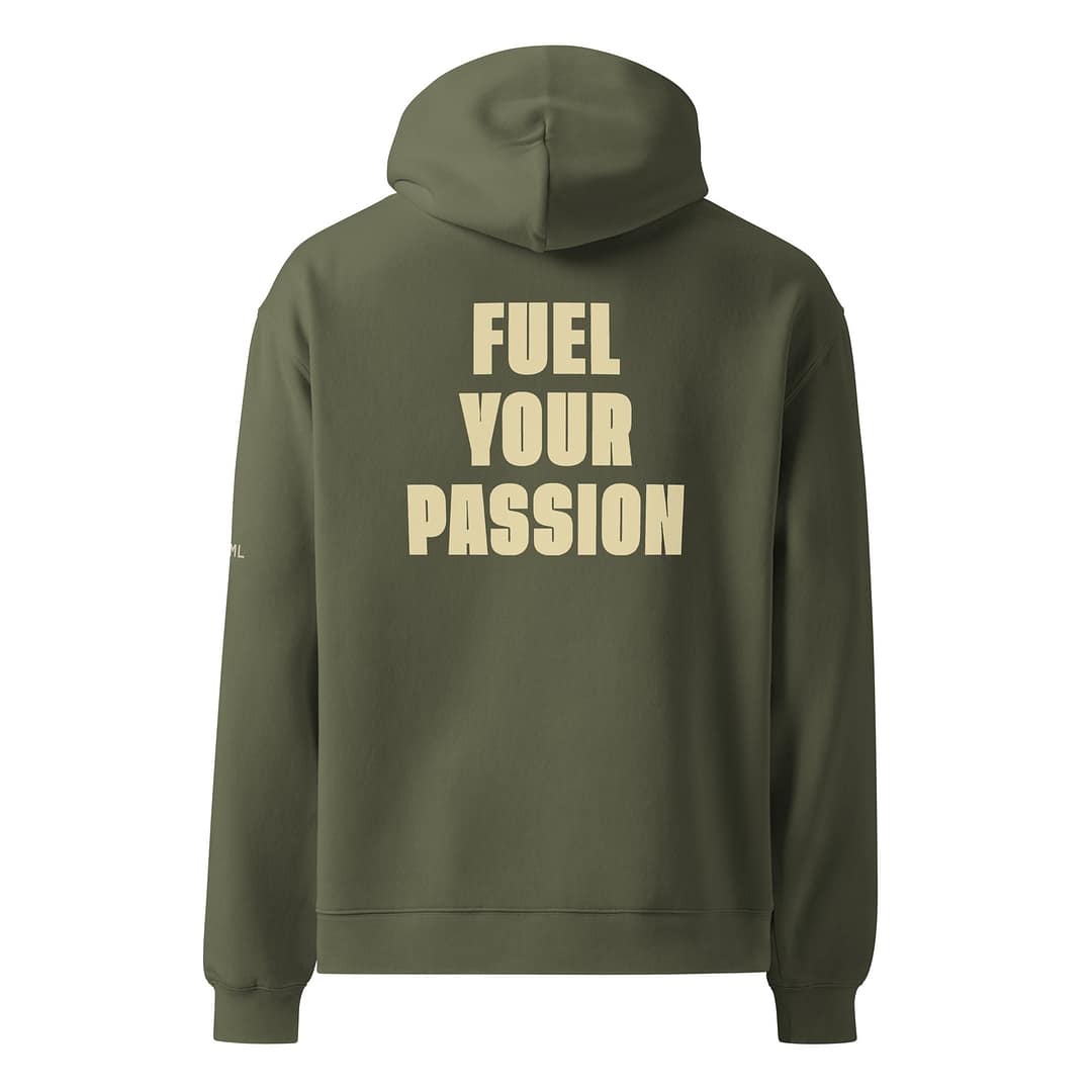 JML Fuel Your Passion Hoodie – Green - Image 2