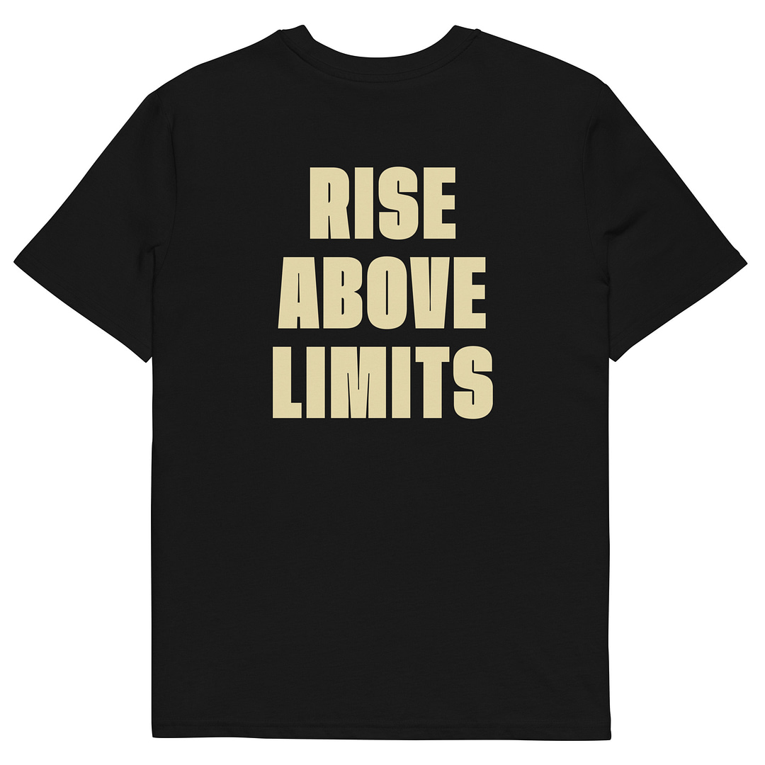 JML Rise Above Limits (small logo) - Black (NEW) - Image 2