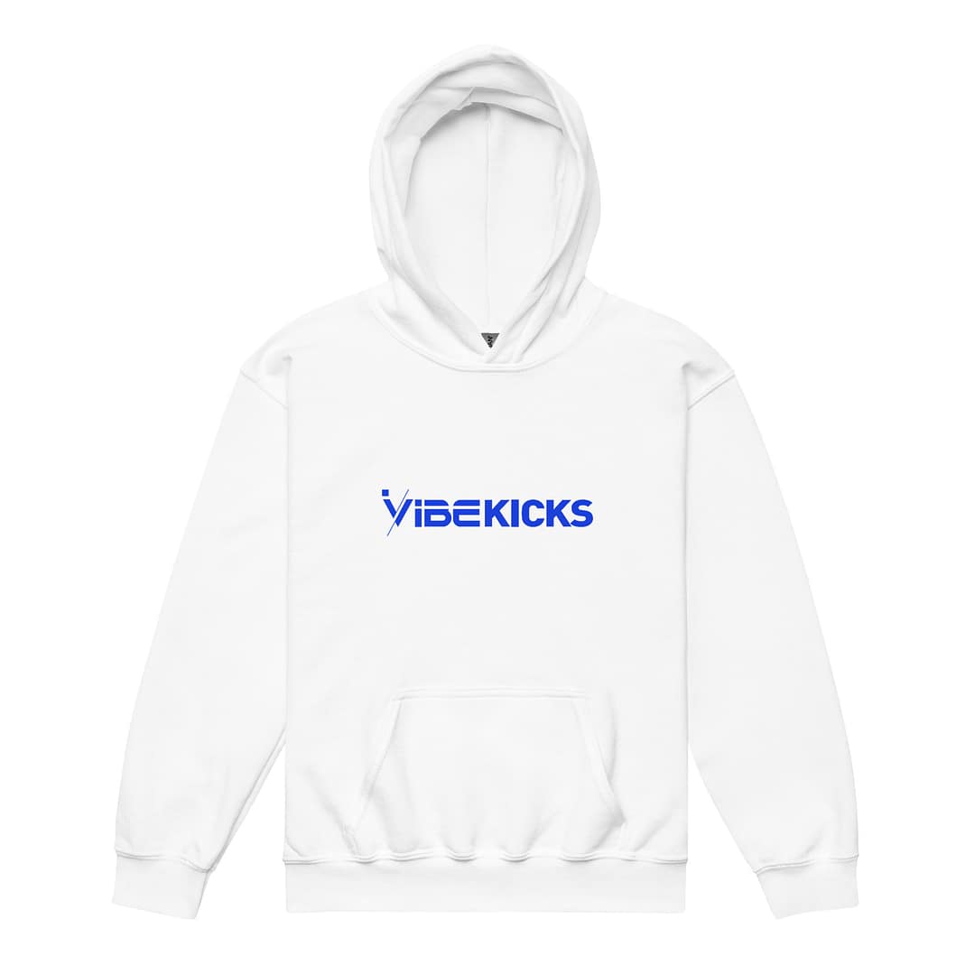 iVibeKicks – Youth Hoodie | Blue/White