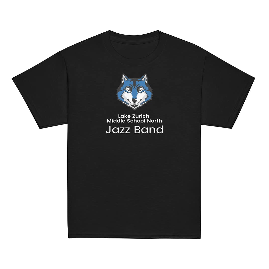 Lake Zurich Jazz Band Youth classic tee - Black