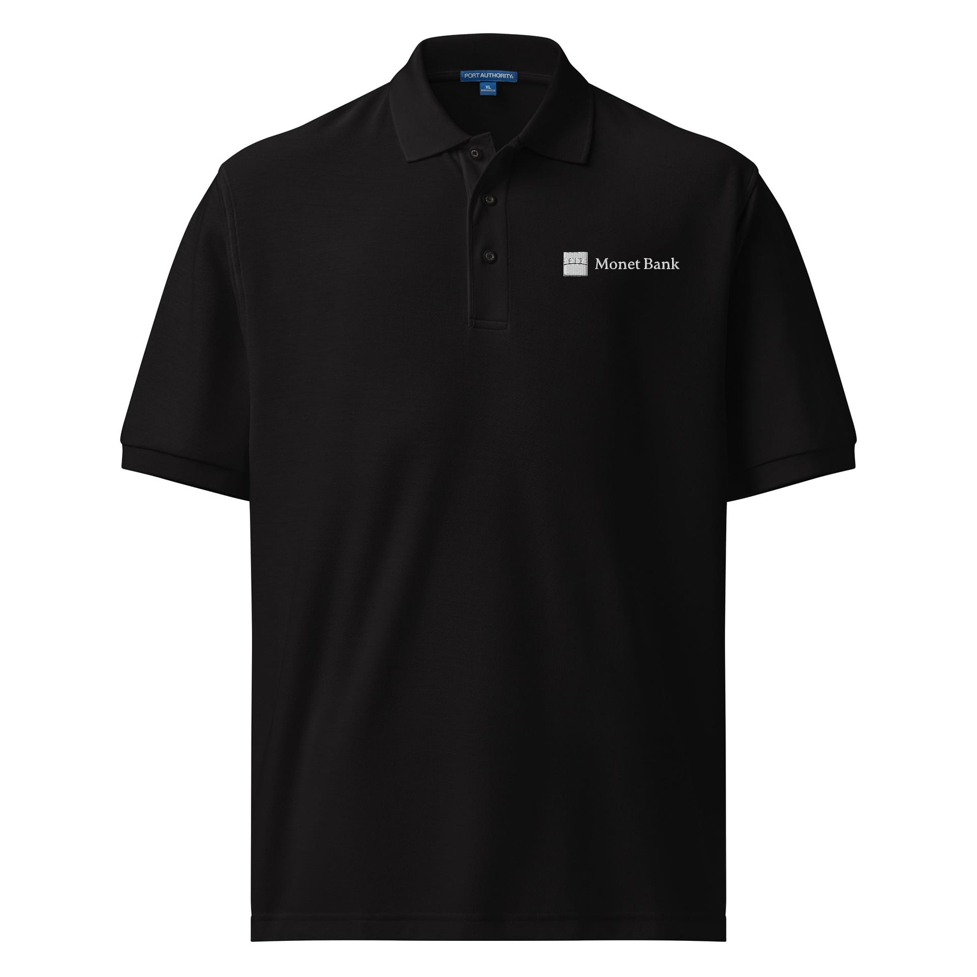 Monet Bank - Men's Premium Polo - Black