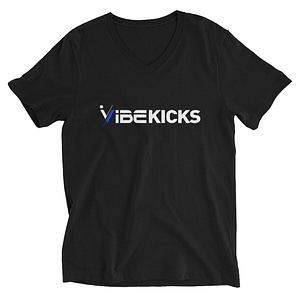iVibeKicks - Unisex Short Sleeve V-Neck T-Shirt | Black