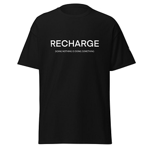 Recharge T-shirt – Black