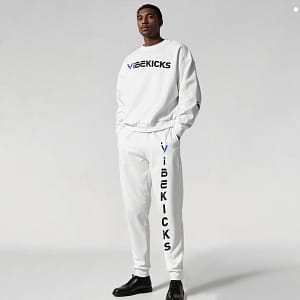 iVibeKicks Sports Sweatshirt Suit - White