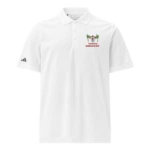 Tropical Snow adidas sport polo - White