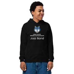 Lake Zurich Jazz Band Youth hoodie - Black