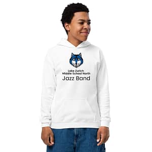 Lake Zurich Jazz Band Youth hoodie - White