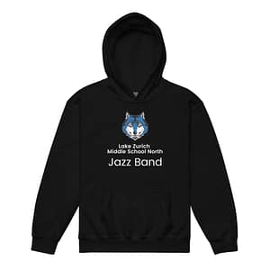 Lake Zurich Jazz Band Youth hoodie - Black