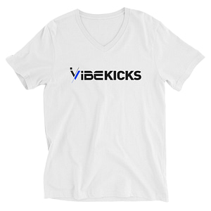 iVibeKicks - Unisex Short Sleeve V-Neck T-Shirt | White