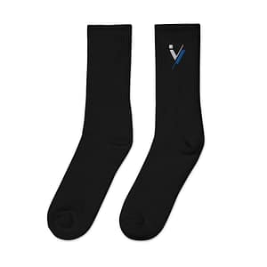 iVibeKicks Embroidered socks - Black