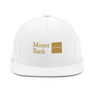 Monet Swag - Snapback Hat - White