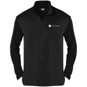 Monet Bank -  Sport-Tek Mens Quarter Zip Pullover - Black