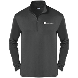Monet Swag - Sport-Tek Mens Quarter Zip Pullover - Gray
