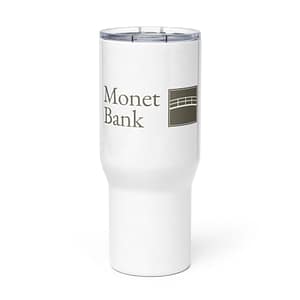 Monet Bank - Travel mug with a handle