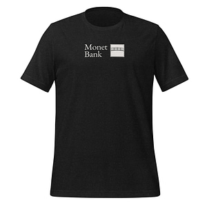Monet Swag - Front logo Unisex t-shirt - Black (bella)