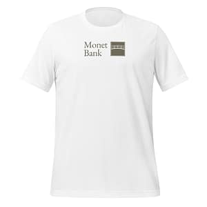 Monet Swag - Front logo Unisex t-shirt - White (bella)