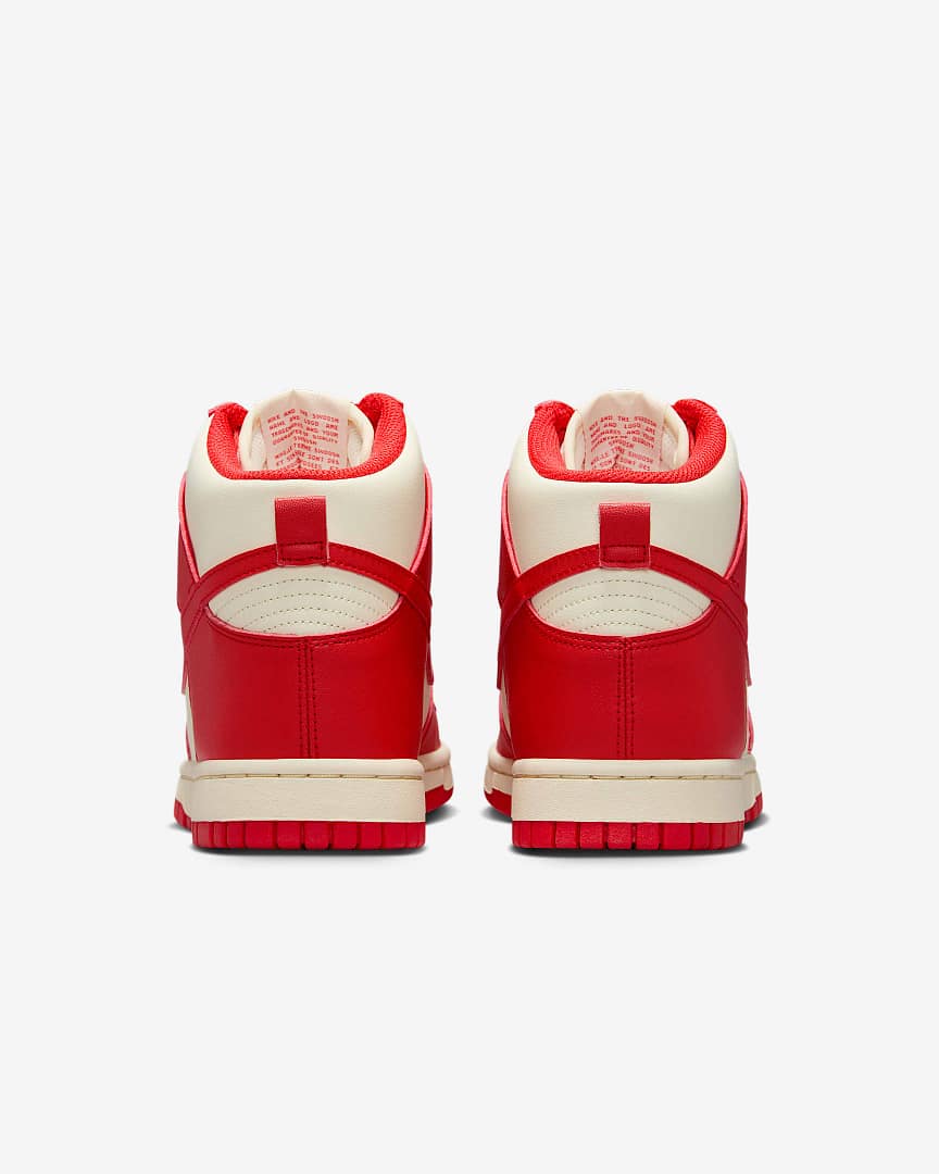 Nike Dunk High Top – Women – Red/Cream - Image 5