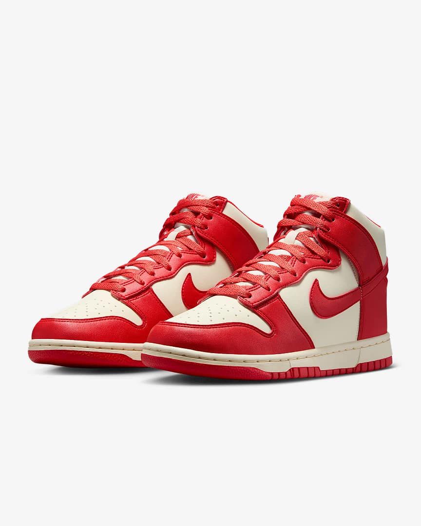 Nike Dunk High Top – Women – Red/Cream - Image 2