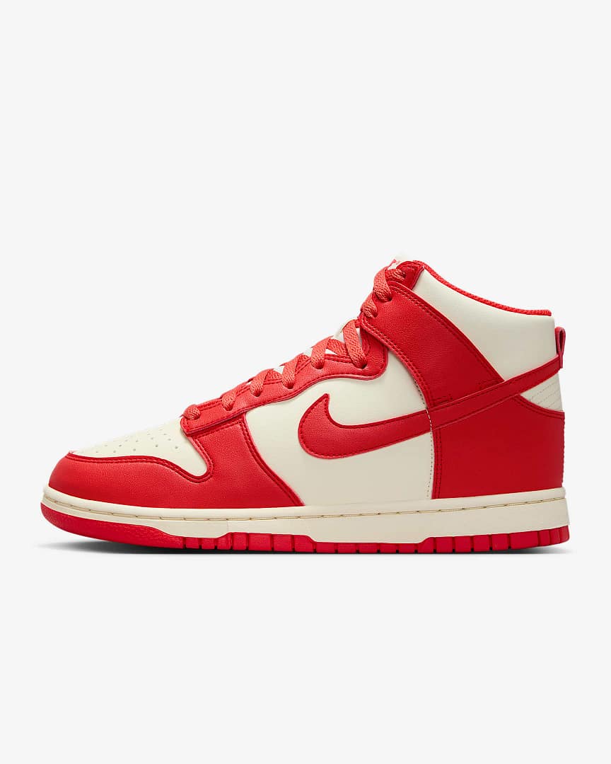 Nike Dunk High Top – Women – Red/Cream